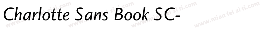 Charlotte Sans Book SC字体转换